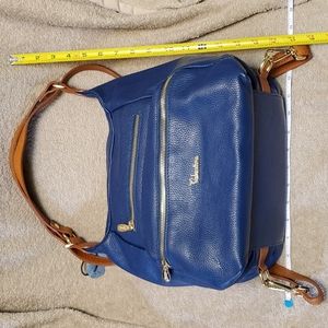 VALENTINA  NWOT  Dark royal blue leather bag